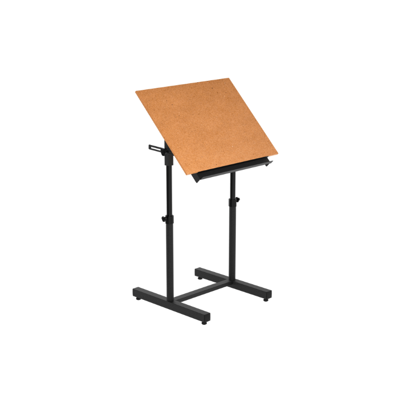 Telescopic Drawing Table with Height & Angle Adjustment with Built-in Prelaminated MDF Drawing Board (23″x32″)