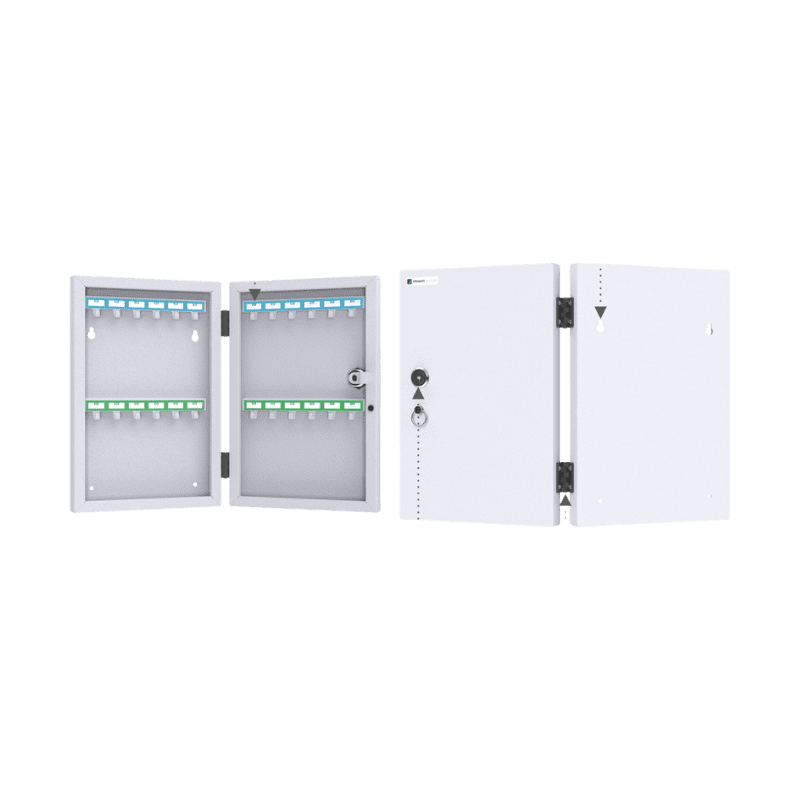 Alloy Steel Secure Key Cabinet with 24 Key Slots & Plastic Key Tags