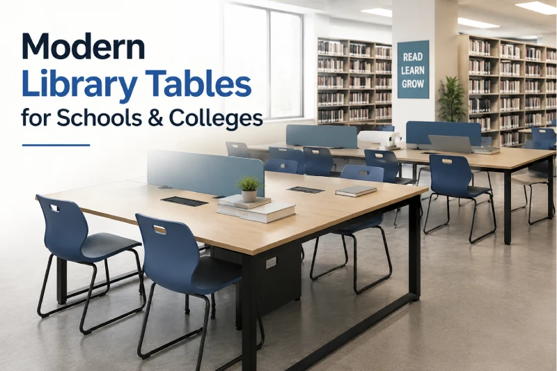 Modern Library Tables for Schools, Colleges & Reading Spaces
