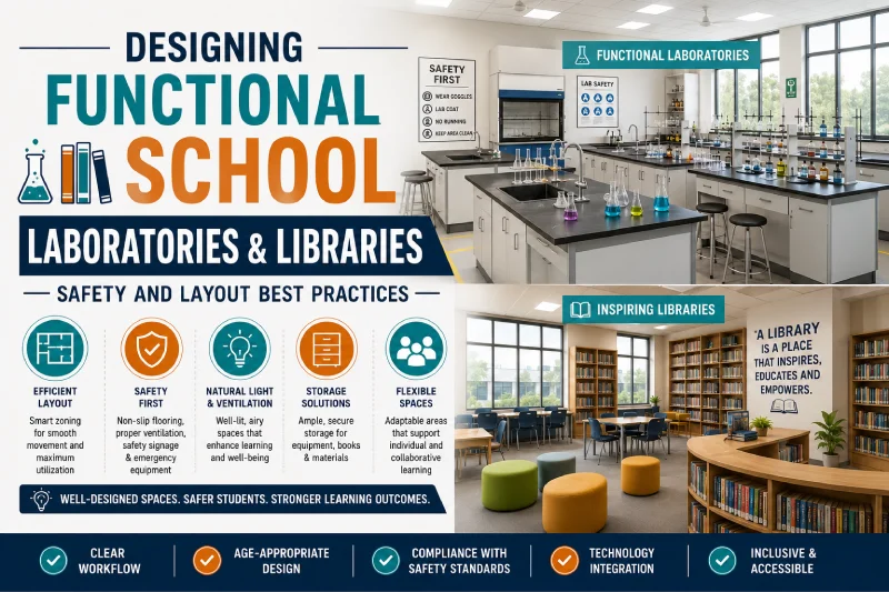 Designing Functional School Laboratories & Libraries