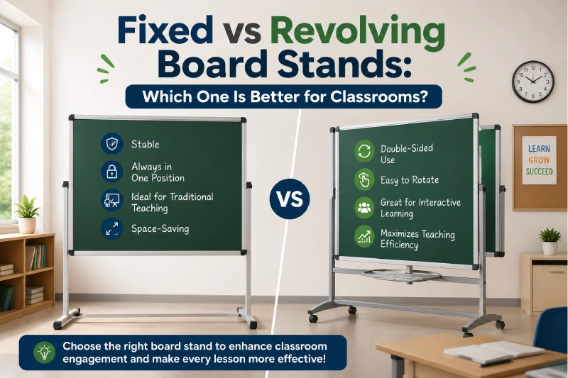Fixed vs Revolving Board Stands: Which One Is Better for Classrooms?